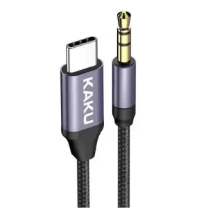 KAKU KSC-427 avdio kabel USB-C / 3.5mm jack 1m, črna #140995