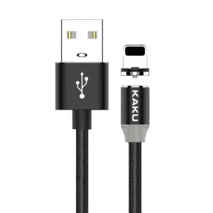 KAKU Magnetic kabel USB / Lightning 3A 1m, črna #140961