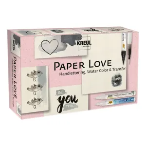 Set Paper Love KREUL za hand lettering - 6 delni (ustvarjalni)