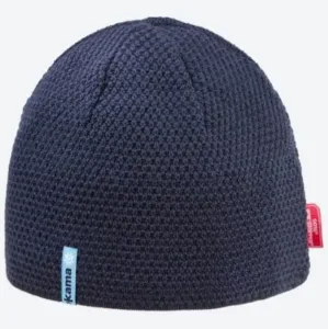 pletene Merino klobuk Kama AW62 108 temno blue