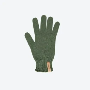 Pletene Merino rokavice Kama RB209 105 zelene