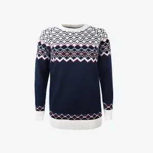Merino pulover Kama 5045 108 temno modra