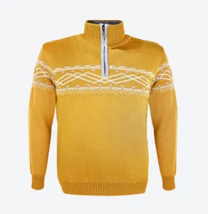 Merino pulover Kama rumena 4060 102