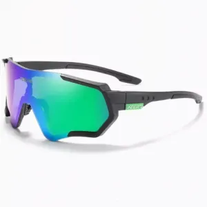 KDEAM Collins 03 kolesarska očala, Black / Blue Green #138087