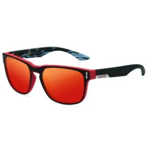 KDEAM Andover 3 sončna očala, Black & Pattern / Red #137863