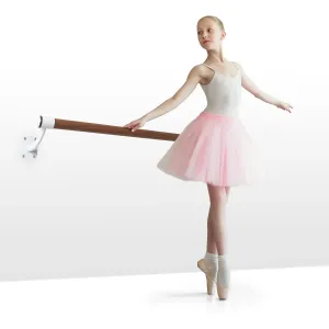 KLARFIT Barre Mur, baletna lestvina, 100 cm, drog 38 mm Ø, pritrditev na steno, bela