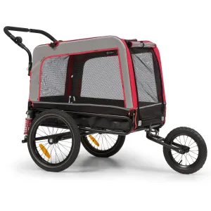 KLARFIT Husky Vario 2 v 1, prikolica za pse, voziček za pse, približno 240 L, 600D Oxford #4942