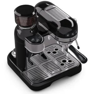 Klarstein Bella Café aparat za espresso vključno z mlinčkom, 1550 W, 20 bar, 1,4 litra