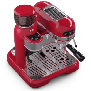 Klarstein Bella Café aparat za espresso vključno z mlinčkom, 1550 W, 20 bar, 1,4 litra #159249