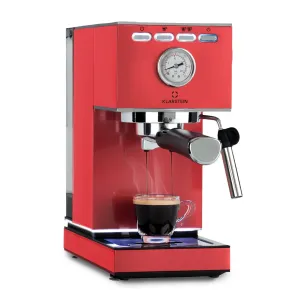 Klarstein Pausa, aparat za espresso, 1350 W, tlak 20 barov, rezervoar za vodo: 1,4 litra, nerjaveče jeklo #4103