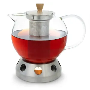Klarstein Sencha, dizajnersko oblikovan čajnik, z grelnikom Hibiscus, 1,3 l, vstavno cedilo