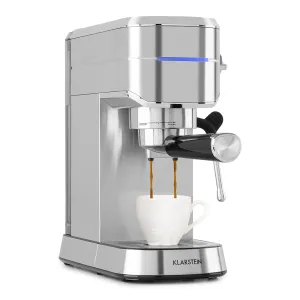 Klarstein Futura, espresso aparat za kavo, 20 barov, 1450 W, 1,25 l, nerjaveče jeklo #2762