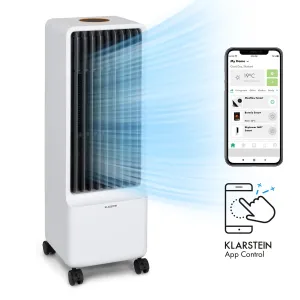Klarstein Maxflow Smart, hladilec zraka 3 v 1, ventilator, vlažilec zraka, 5 l, WiFi, daljinski upravljalnik, 2 × hladilni set #3212