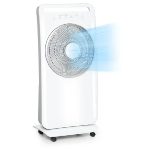 Klarstein Wildwater, samostoječi ventilator z vlažilcem zraka, 80W, 3690m³/h, 2,5l, bel