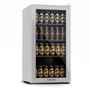 Klarstein Beersafe 74 Slim, hladilnik, 74 litrov, 3 police, panoramska steklena vrata