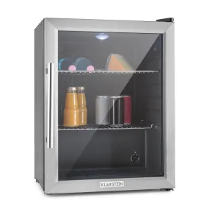 Klarstein Beersafe XL, 60-litrski hladilnik, energijski razred D, steklena vrata, nerjaveče jeklo