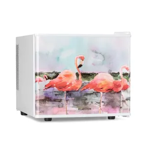 Klarstein Pretty Cool, hladilnik za kozmetiko, Flamingo, 17 litrov, 50 W, 1 polica