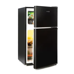 Klarstein Big Daddy Cool, hladilnik z zamrzovalnikom, 61/26 litrov, 40 dB, F, črna #166903