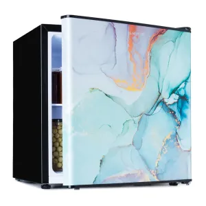 Klarstein CoolArt, 45L, mini hladilnik, EET F, zamrzovalnik 1,5 l, dizajnerska vrata #3254