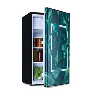 Klarstein CoolArt, 79L, kombinacija hladilnika z zamrzovalnikom, EEK E, zamrzovalnik 9l, dizajnerska vrata #166051