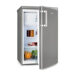 Klarstein CoolZone 120 Eco, hladilnik z zamrzovalnikom, A+++, 118 litrov, srebrne barve