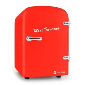 Klarstein Taverna Prenosni mini hladilnik 4L - Rdeč