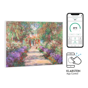 Klarstein Wonderwall Air Art Smart, infrardeči grelec, 80 x 60 cm, 500 W, vrtna pot