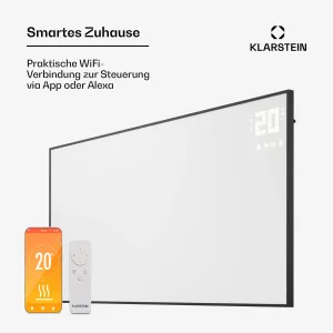 Klarstein Wonderwall Smart Bornholm, Infrardeči grelnik, 120 x 60 cm, 770 W, aplikacija