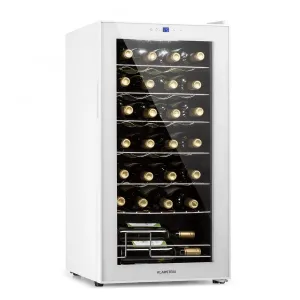 Klarstein Shiraz 28 Uno, hladilnik za vino, 74 l, 28 steklenic, nadzorna plošča na dotik, 5-18 °C #164757