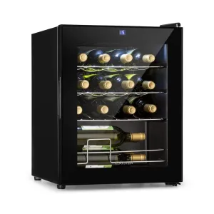 Klarstein Shiraz, vinska omara, 42 l, nadzorna plošča na dotik, 131 W, 5 - 18 °C, črna #164749