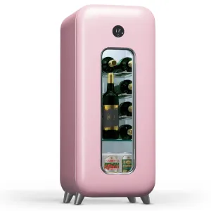 Klarstein Shirley 15 Uno, hladilnik za vino, 15 steklenic, 5 - 20 °C, upravljanje na dotik, retro