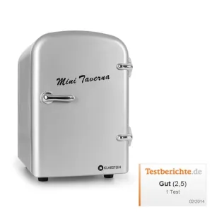 Klarstein Taverna Prenosni mini hladilnik 4L - Srebrn