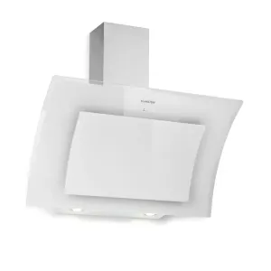 Klarstein Sabia 90, Kuhinjska napa, 90 cm, 600 m³/u, LED, 3 stopnje zmogljivosti, bela barva
