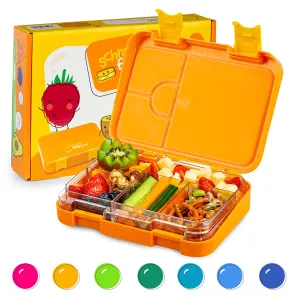 Klarstein junior Lunchbox, 6 predelkov, 21,3 x 15 x 4,5 cm (Š x V x G), brez BPA #5199