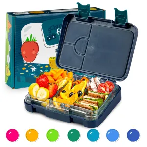 Klarstein junior Lunchbox, 6 predelkov, 21,3 x 15 x 4,5 cm (Š x V x G), brez BPA #5201