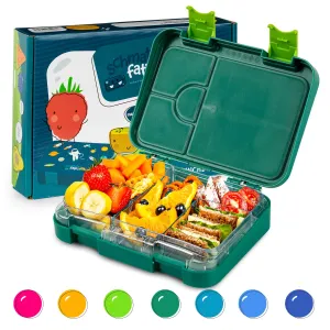 Klarstein junior Lunchbox, 6 predelkov, 21,3 x 15 x 4,5 cm (Š x V x G), brez BPA #5202