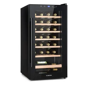 Klarstein Barossa 29 Uno, hladilnik za vino, 1 cona, 88 litrov/28 steklenic, zaslon na dotik