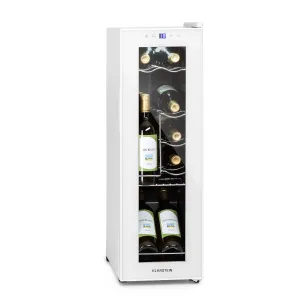 Klarstein Shiraz 12 Slim, hladilnik za vino. 32 l/12 steklenic, nadzorna plošča na dotik, 85 W, 5 - 18 °C #5142