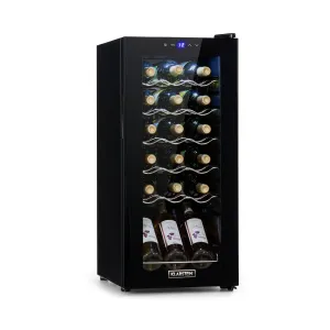 Klarstein Shiraz 18 Uno, hladilnik za vino, 50 l, 18 steklenic, nadzorna plošča na dotik, 5-18 °C