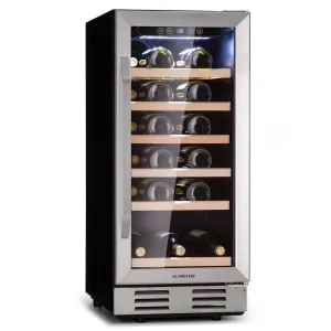 Klarstein Vinovilla 29 Built-In, vgradni hladilnik za vino, 81 l / 29 steklenic, 1 cona, steklena vrata, nerjaveče jeklo #5367