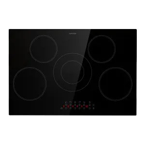 Klarstein Virtuosa 5, vgradna kuhalna plošča, 5 con, 8200 W, steklokeramika