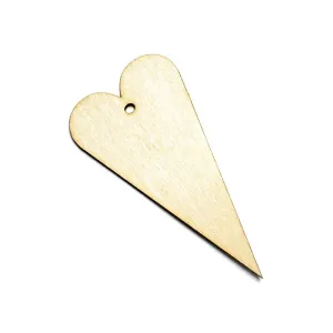 Leseni okraski za decoupage za obešanje - Srce (leseni)