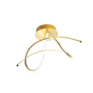 Dizajn stropna svetilka zlata z LED - Violo