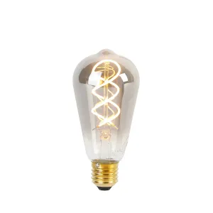 E27 zatemnitvena LED žarnica s sukano žarilno nitko ST64 dim 120 lm 1800K