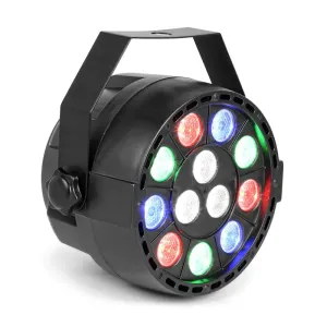 MAX PAR reflektor za parti, 12x1W RGBW-LED 15 W DMX/samostojno delovanje z zvokom 7 kanalov