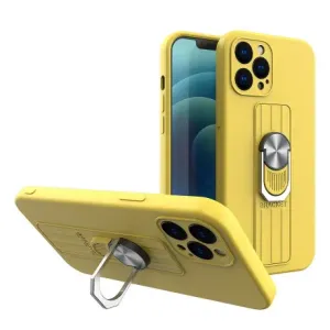 MG Ring silikonski ovitek za iPhone 12 Pro, rumena #138545