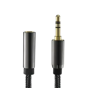 MG avdio kabel 3.5mm mini jack F/M 5m, črna #146241