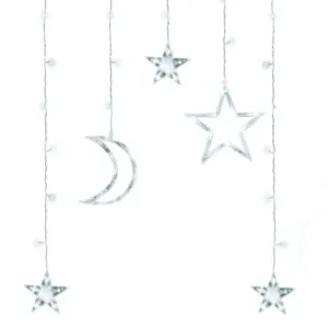 MG Moon Stars svetlobna veriga 138 LED 2.5m, hladna bela