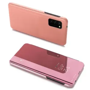 MG Clear View knjižni ovitek za Samsung Galaxy A03s, roza #140304
