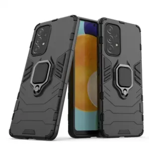 MG Ring Armor plastika ovitek za Samsung Galaxy A53 5G, črna